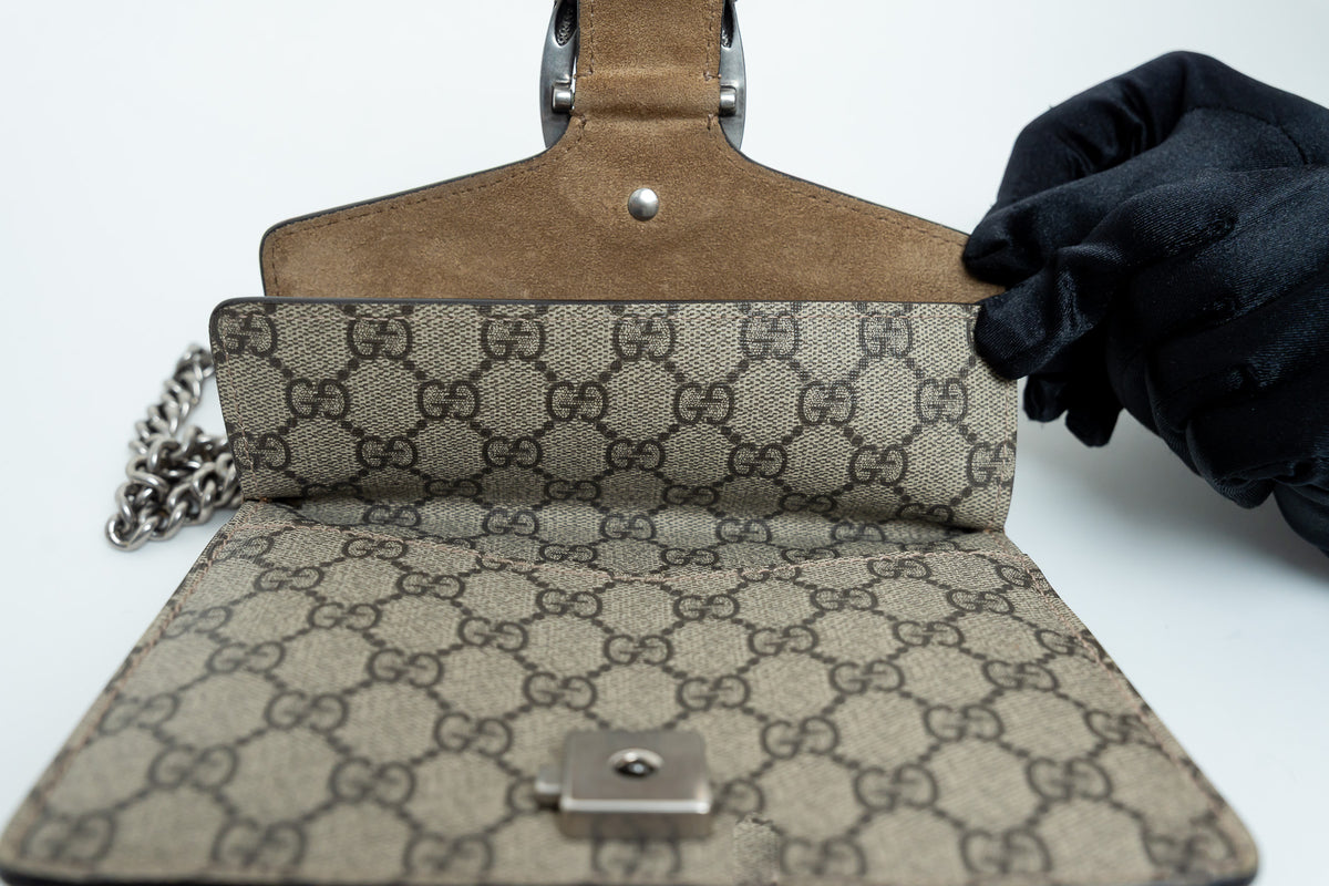 Gucci "Dionysus" Bag in Monogram Coated Canvas