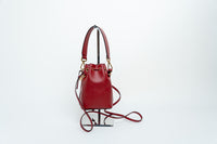 Fendi Mini "Mon Tresor" Mini Bucket Bag in Red
