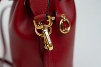Fendi Mini "Mon Tresor" Mini Bucket Bag in Red