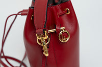 Fendi Mini "Mon Tresor" Mini Bucket Bag in Red