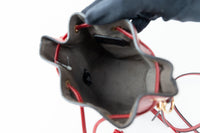 Fendi Mini "Mon Tresor" Mini Bucket Bag in Red