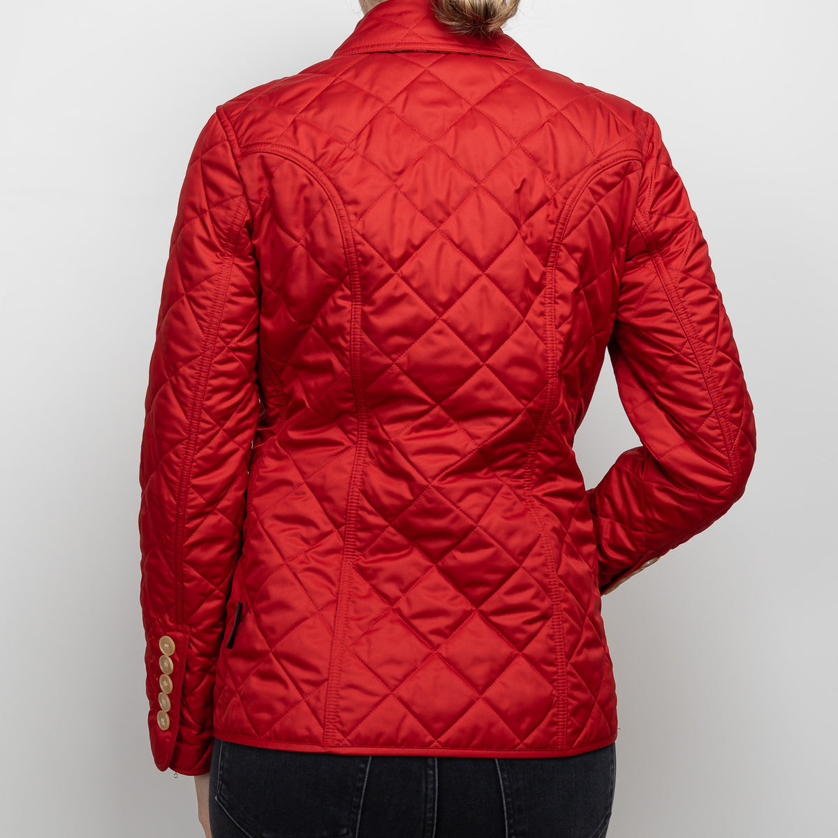 Burberry Red Quilted Jacket Size S