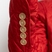 Burberry Red Quilted Jacket Size S