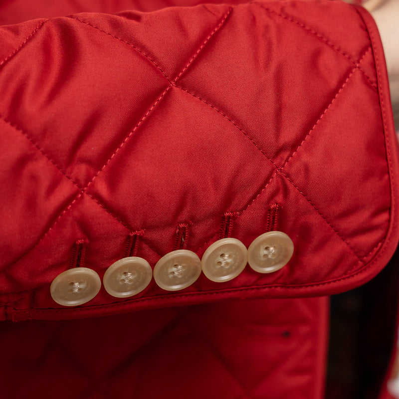 Burberry Red Quilted Jacket Size S