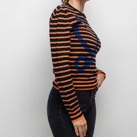 Loewe Orange and Black Striped Sweater Size S