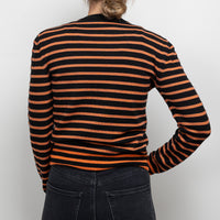 Loewe Orange and Black Striped Sweater Size S