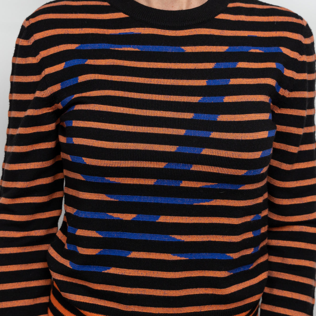 Loewe Orange and Black Striped Sweater Size S