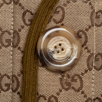 Gucci GG Supreme Shearling Reversible Unisex Jacket Size 42