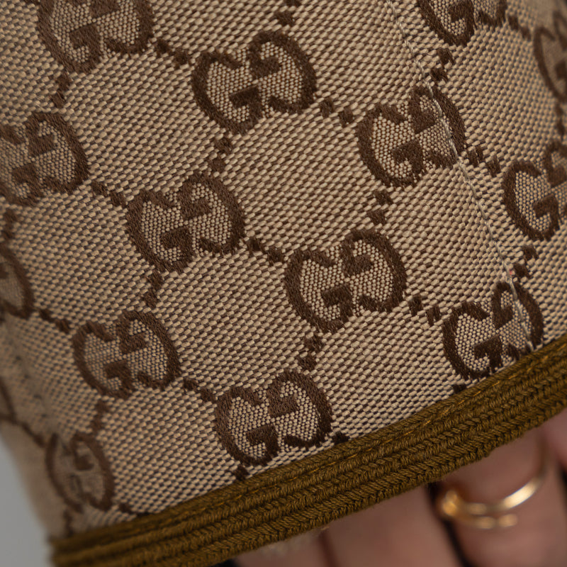 Gucci GG Supreme Shearling Reversible Unisex Jacket Size 42