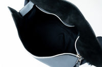 Loewe Large Size "Puzzle" Bag In Grey/Blue Pebbled Leather