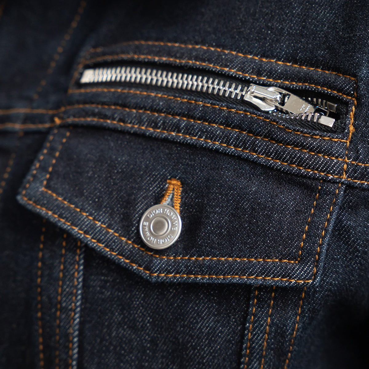 Dior Dark Navy Denim Jacket Size 48