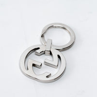 Gucci Silver Interlocking Double G Key Ring