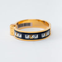 Hermes Gold Colliers De Chiens Hinged Bracelet