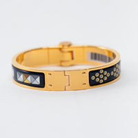 Hermes Gold Colliers De Chiens Hinged Bracelet