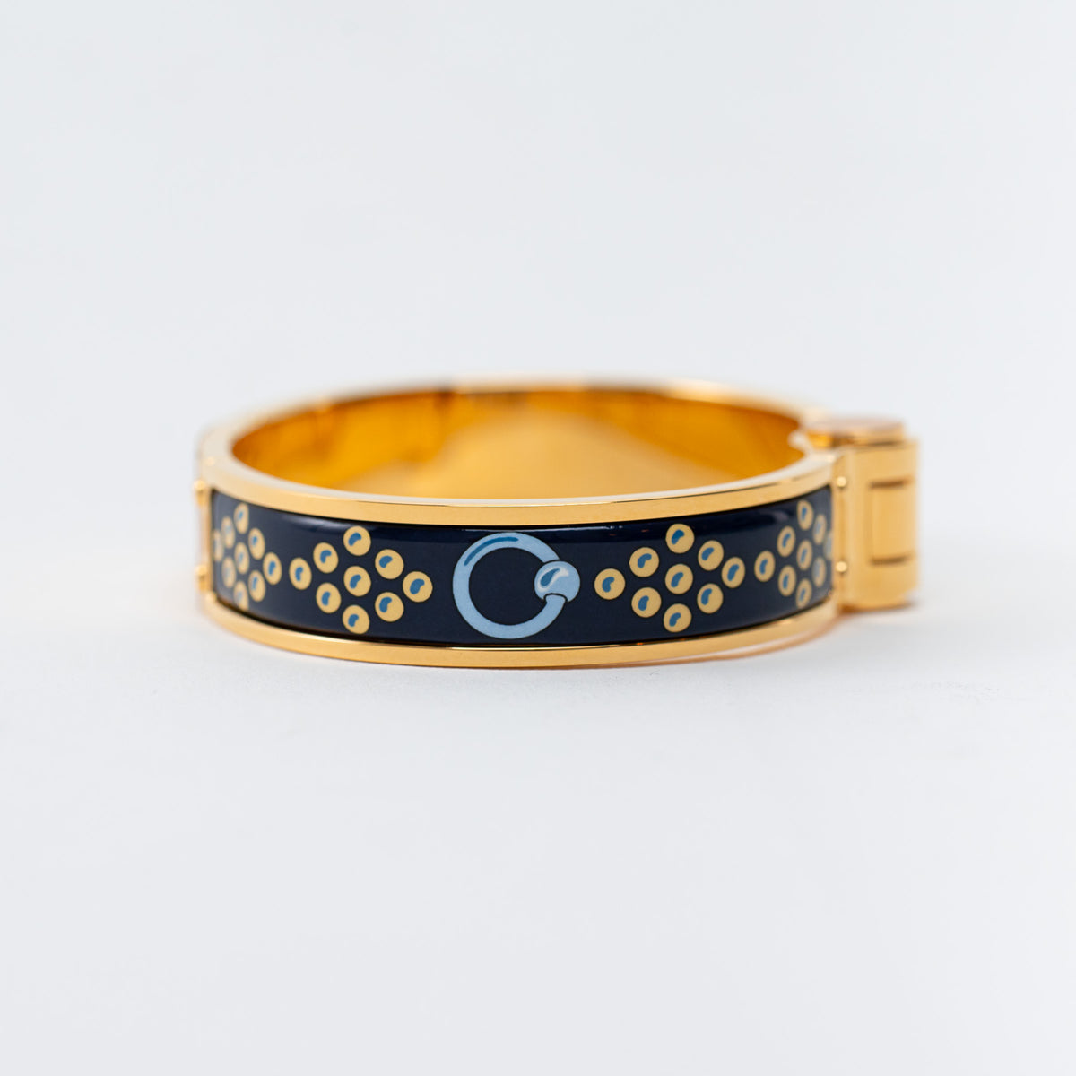 Hermes Gold Colliers De Chiens Hinged Bracelet