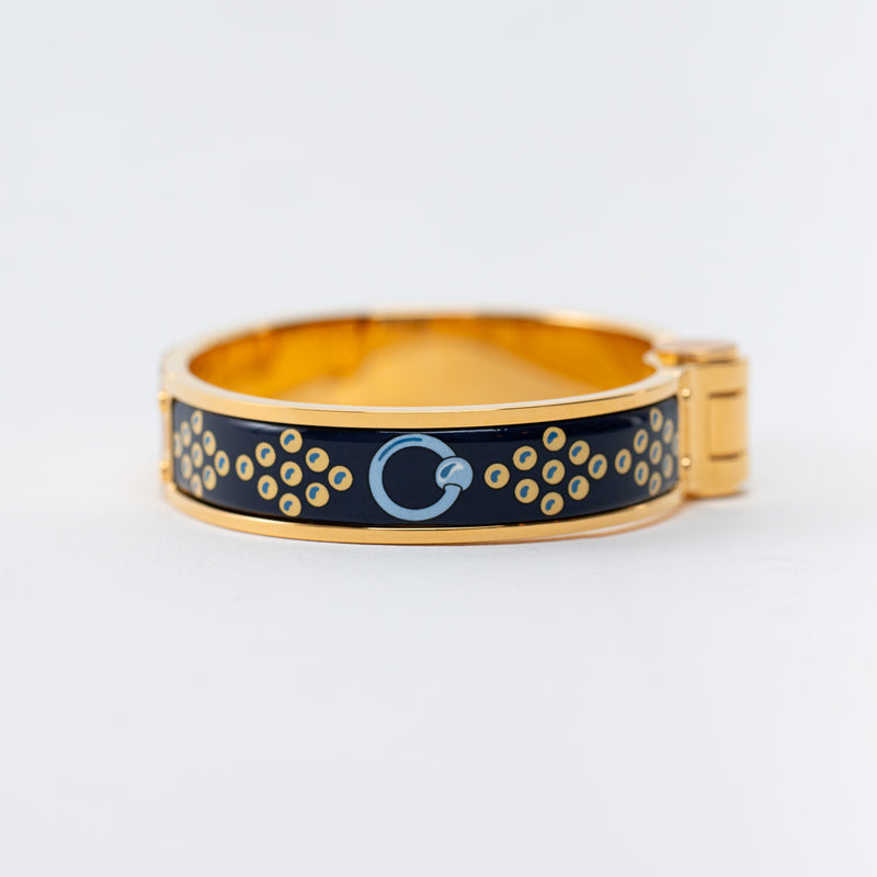 Hermes Gold Colliers De Chiens Hinged Bracelet