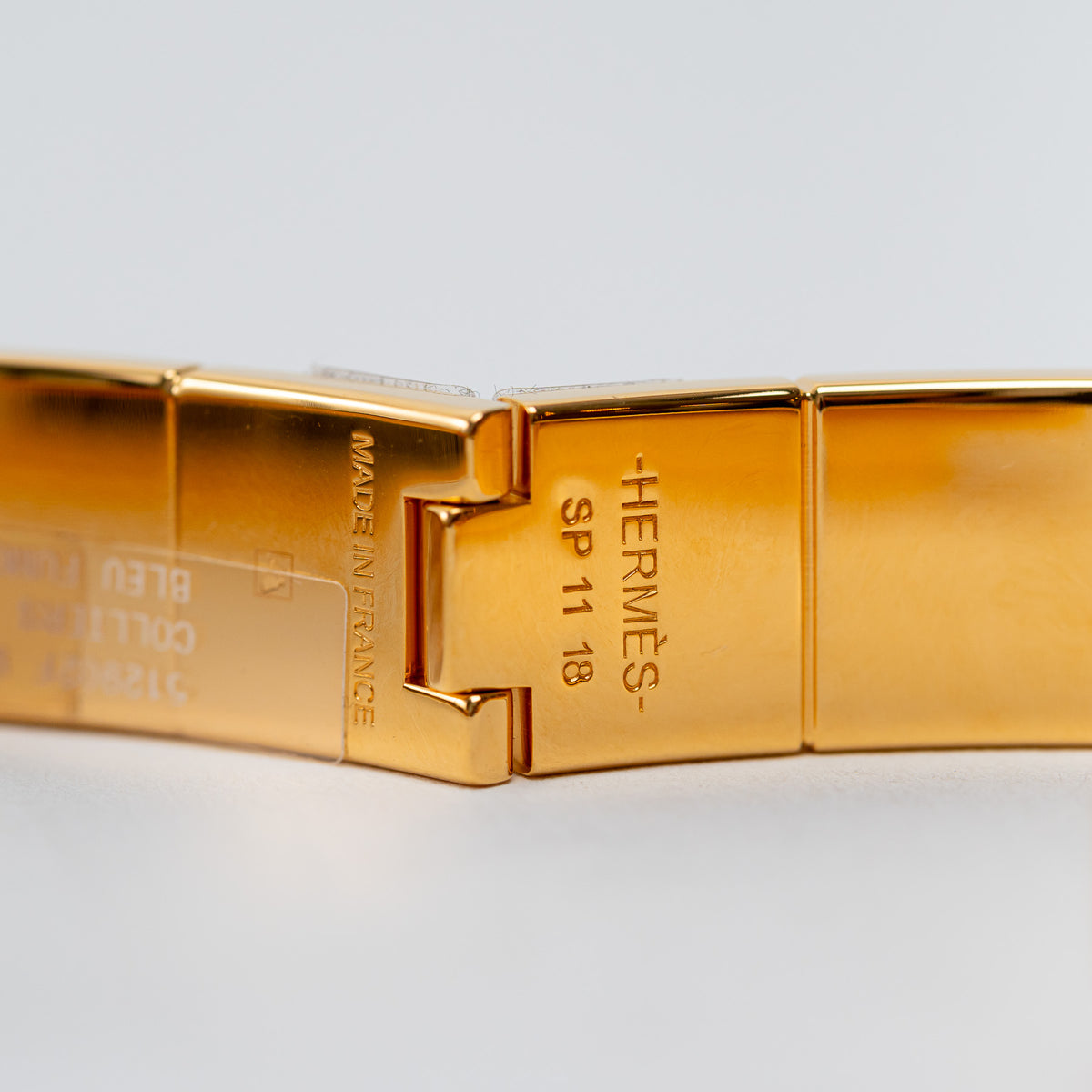 Hermes Gold Colliers De Chiens Hinged Bracelet