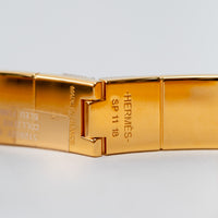 Hermes Gold Colliers De Chiens Hinged Bracelet
