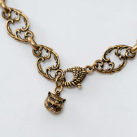 Gucci Gold Double GG Pendant with Crystal Embellishments and Chain Belt