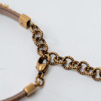 Gucci Crystal and Gold Double G Bracelet