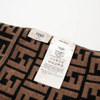 Fendi Brown Monogram Winter Knit Hat Size S/M (50cm)