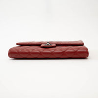 Pre-Loved Chanel™ Red Pebbled Leather Handbag