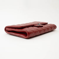 Pre-Loved Chanel™ Red Pebbled Leather Handbag