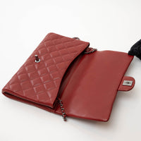 Pre-Loved Chanel™ Red Pebbled Leather Handbag