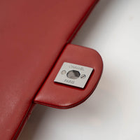 Pre-Loved Chanel™ Red Pebbled Leather Handbag
