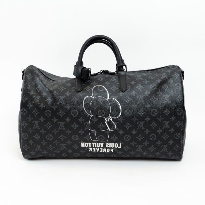 Louis Vuitton Black Monogram Canvas Vivienne Keepall 50