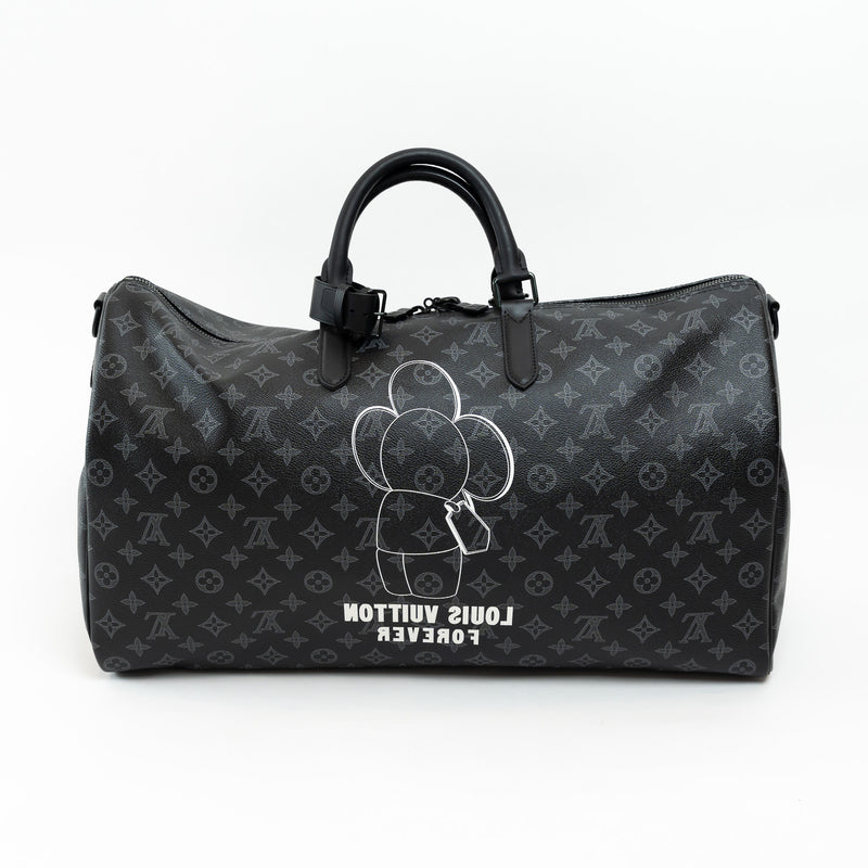Louis Vuitton Black Monogram Canvas Vivienne Keepall 50