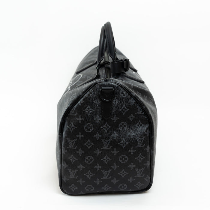 Louis Vuitton Black Monogram Canvas Vivienne Keepall 50