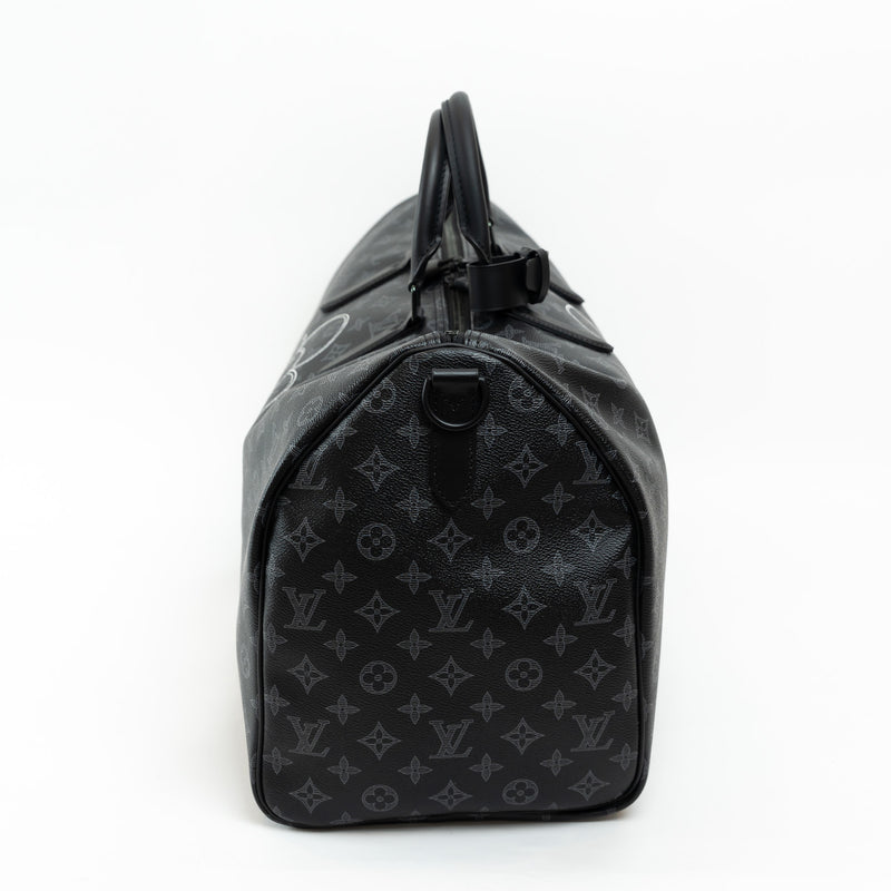 Louis Vuitton Black Monogram Canvas Vivienne Keepall 50