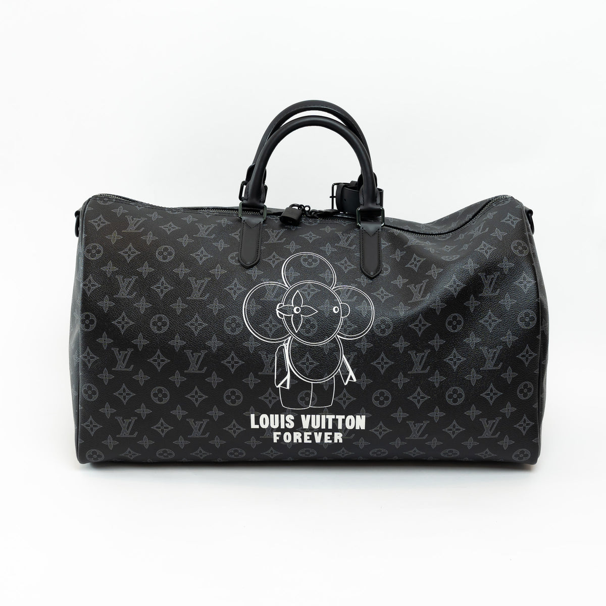 Louis Vuitton Black Monogram Canvas Vivienne Keepall 50