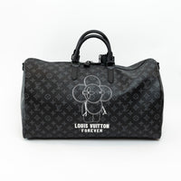 Louis Vuitton Black Monogram Canvas Vivienne Keepall 50