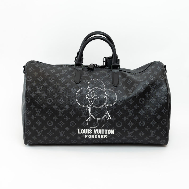 Louis Vuitton Black Monogram Canvas Vivienne Keepall 50