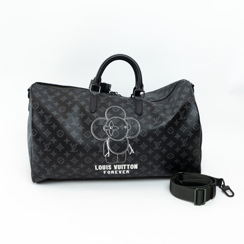 Louis Vuitton Black Monogram Canvas Vivienne Keepall 50