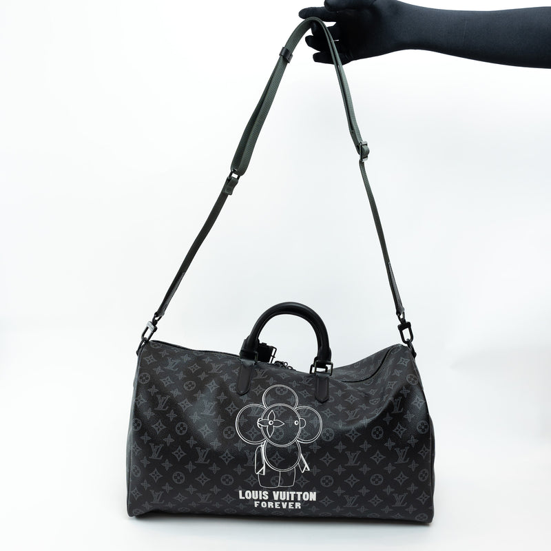 Louis Vuitton Black Monogram Canvas Vivienne Keepall 50