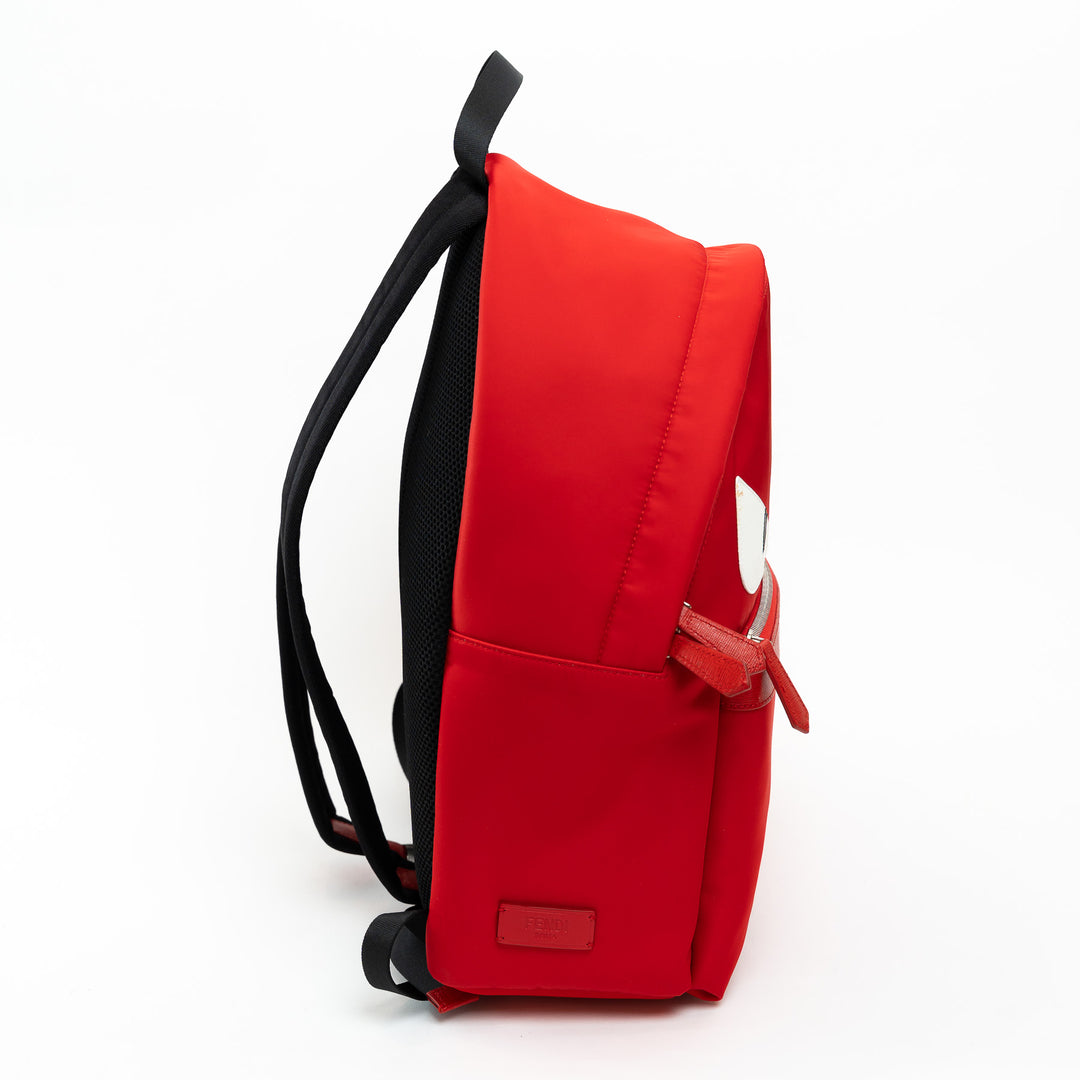 fendi mini monster plush backpack Fendi Red Nylon Monster Backpack – LFC Ltd