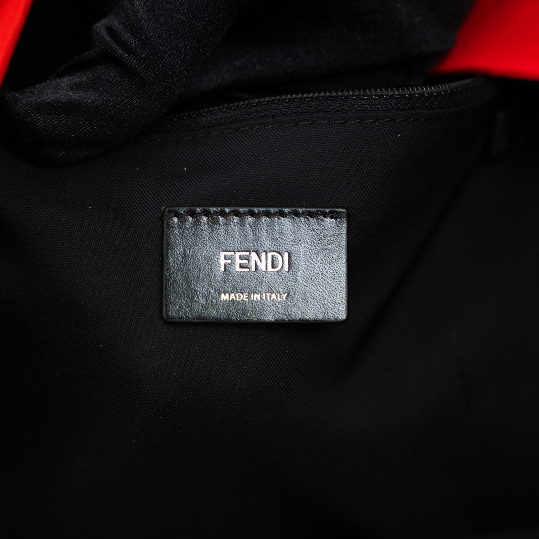 Fendi Red Nylon Monster Backpack
