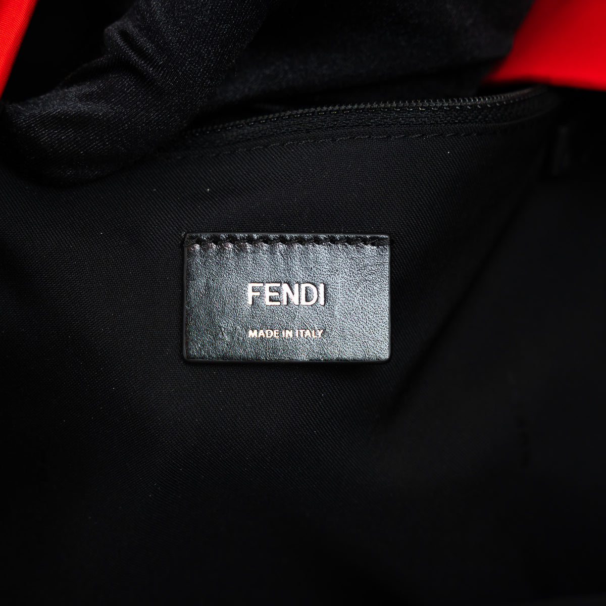 Fendi Red Nylon Monster Backpack