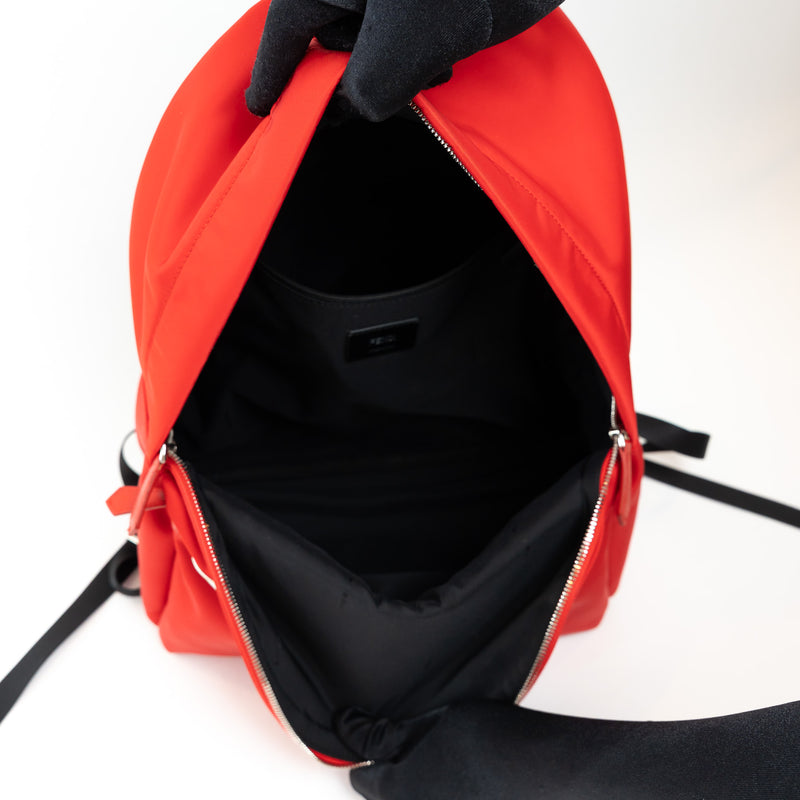 Fendi Red Nylon Monster Backpack