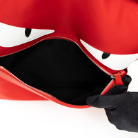 Fendi Red Nylon Monster Backpack
