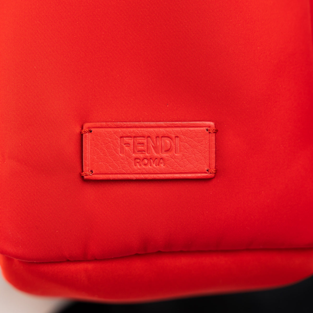 Fendi Red Nylon Monster Backpack