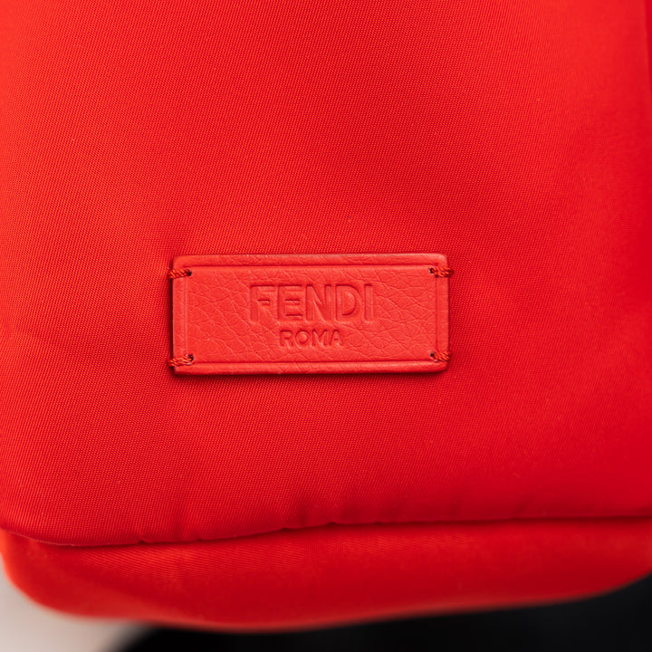 Fendi Red Nylon Monster Backpack
