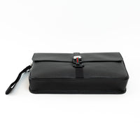 Gucci Black Grained Leather Medium Business Case