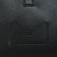 Gucci Black Grained Leather Medium Business Case