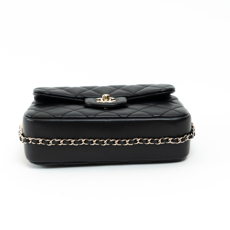 Pre-Loved Chanel™ Black Lambskin Leather My Precious Pearl Flap Bag