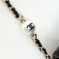 Pre-Loved Chanel™ Black Lambskin Leather My Precious Pearl Flap Bag