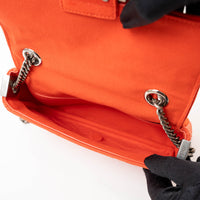 Fendi Coral Canvas Small Baguette Shoulder Bag